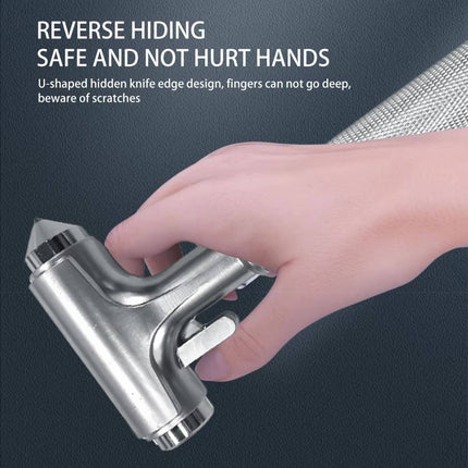 Car Safety Hammer with Seatbelt Cutter, Glass Breaker Tool – image 5