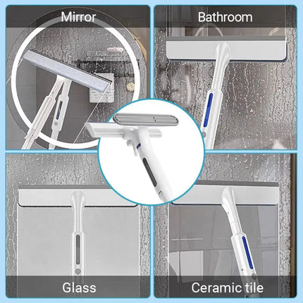 Squeegee for Windows with Built In Sprayer, Window Cleaning Tool with Extendable Handle