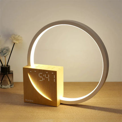 Sunrise Alarm Clock Bedside Lamp with Nature Sounds, Touch Lamp for Bedroom with Dimmable Night Light
