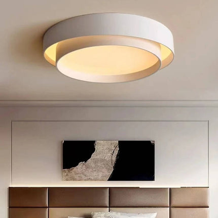 Modern Flush Mount Ceiling Light, Dimmable LED Ceiling Lights for Bedroom