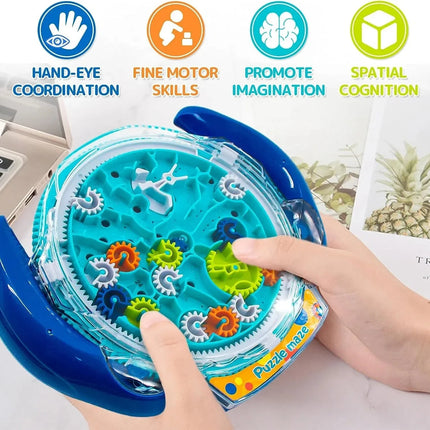 3D Puzzle Maze Game, Brain Teaser Puzzle with Steel Ball