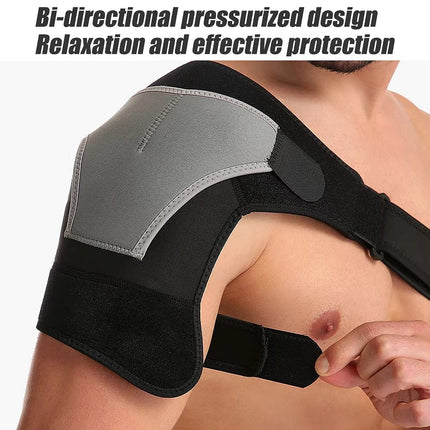 Shoulder Brace with Ice Pack Pocket, Adjustable Cold Therapy Brace for Shoulder Support – image 7