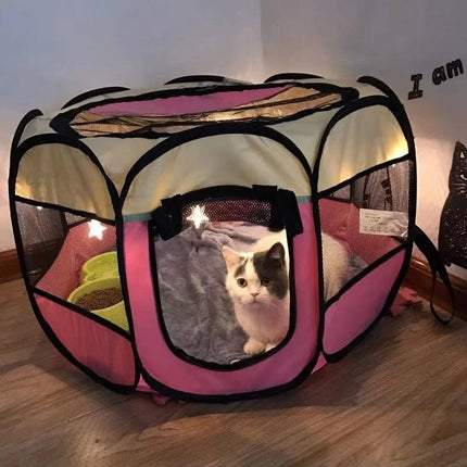 Cat House Indoor and Outdoor, Pop Up Cat Tent and Dog Playpen for Small Dogs – image 10