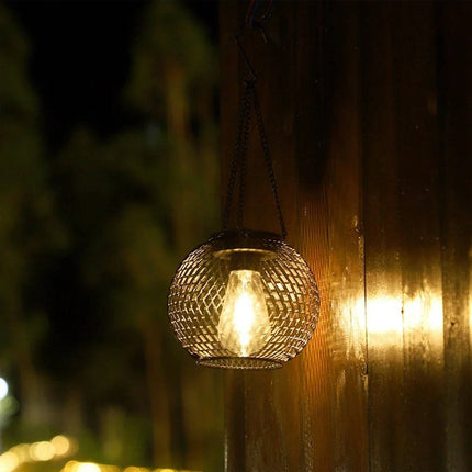 Outdoor Solar Hanging Lantern, Decorative Lantern with Warm White LED – image 7