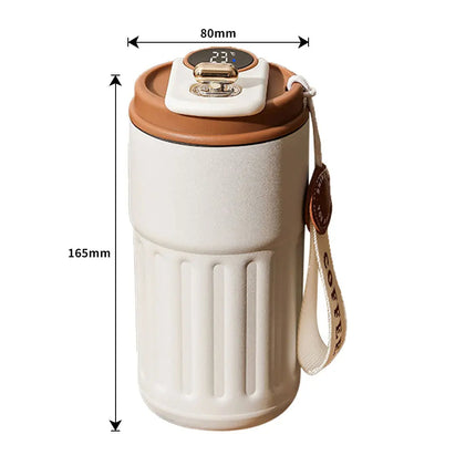 Smart Mug with LED Temperature Display, Insulated Stainless Steel Tumbler