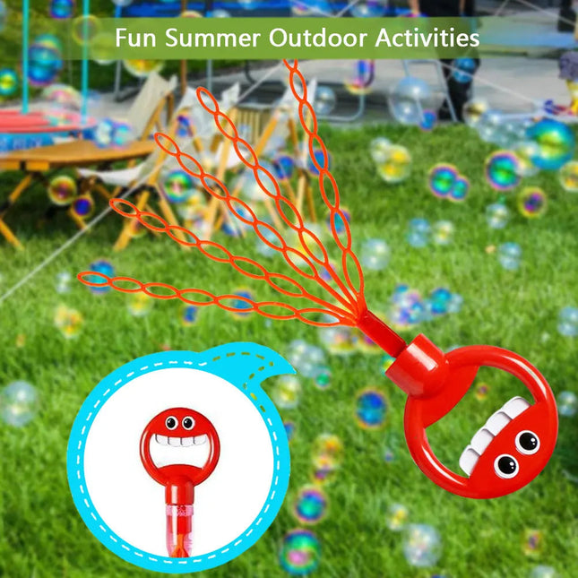 Bubble Wands for Kids, 32 Hole Smiling Face Bubble Wand