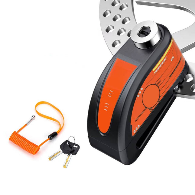 Motorcycle Disc Lock Alarm, 120dB Motion Sensor Motorcycle Lock, USB C Rechargeable Bike Security Alarm for Motorbike