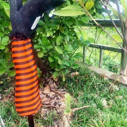 Witch Legs Halloween Yard Stakes with Stockings, Outdoor Halloween Decorations – image 11