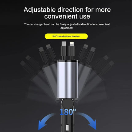 Retractable Car Charger, Fast Car Charger and Cigarette Lighter Adapter