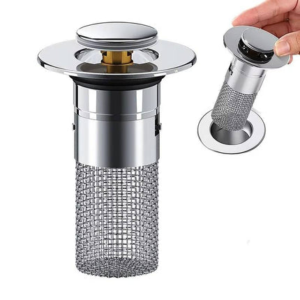 Bathroom Sink Drain Stopper with Stainless Steel Mesh – image 7