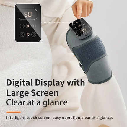 Cordless Knee Massager with Heat and Vibration, Portable Heating Pad with 5 Settings – image 9