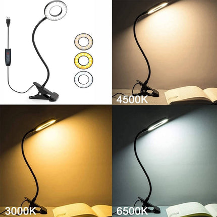Desk Lamps, Clamp on Desk Lamp with Gooseneck