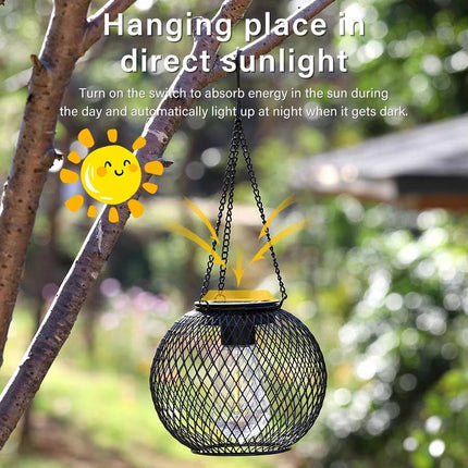 Outdoor Solar Hanging Lantern, Solar Lanterns for Garden and Patio – image 4