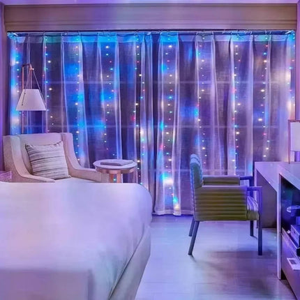 Curtain LED Lights with Remote, Waterproof USB LED String Lights