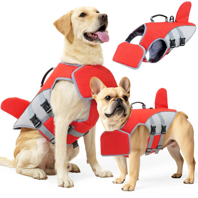 Dog Life Jacket, Shark Dog Float Jacket