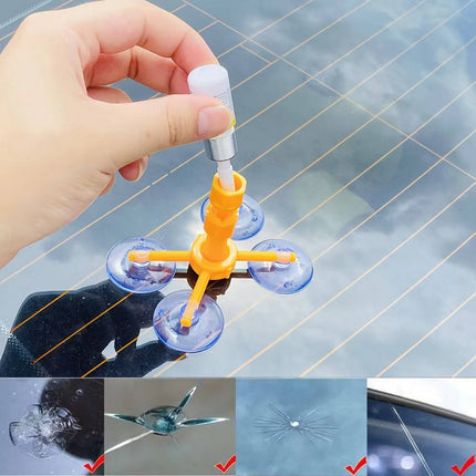 DIY Windshield Repair Kit, Windshield Crack Repair Kit with UV Resin