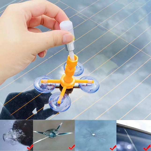 DIY Windshield Repair Kit, Windshield Crack Repair Kit with UV Resin