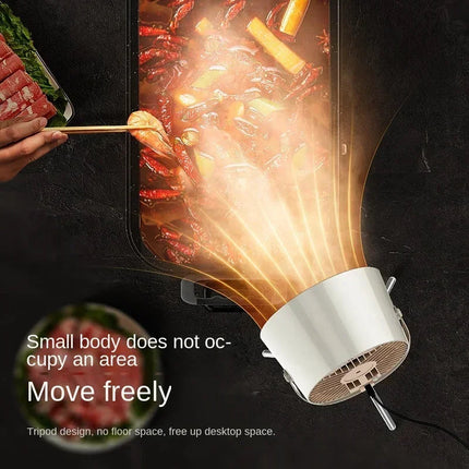 Portable Range Hood, Kitchen Exhaust Fan with 3 Speeds and Washable Filter