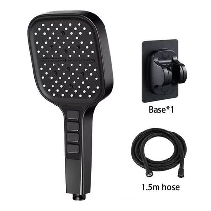 High Pressure Shower Head with Filter, 7 Mode Rain Shower Head with Hose and Bracket – image 8