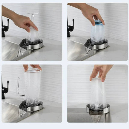Stainless Steel Glass Rinser for Counter, Bar Glass Rinser – image 5