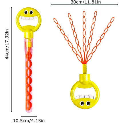 Bubble Wands for Kids, 32 Hole Smiling Face Bubble Wand – image 5