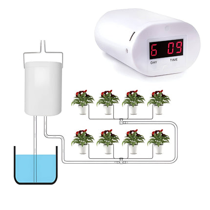 Drip Watering System for Potted Plants, Automatic Plant Waterer with Timer