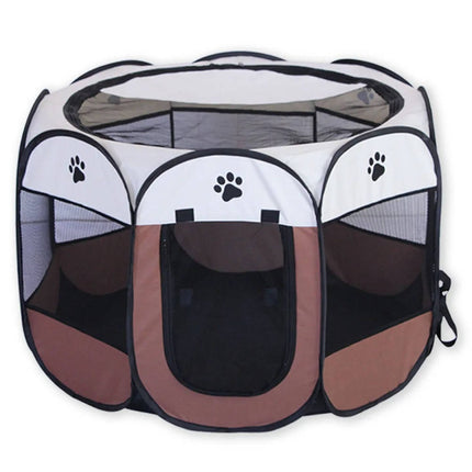 Cat House Indoor and Outdoor, Foldable Mesh Pet Playpen with Zip Doors – image 15