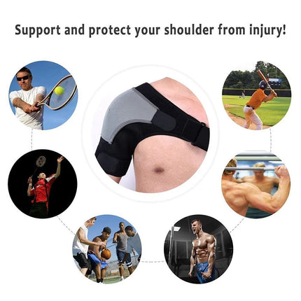 Shoulder Brace with Ice Pack Pocket, Adjustable Cold Therapy Brace for Shoulder Support – image 11
