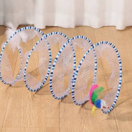 Cat Toy with Plush Mouse and Feather Bell, Kitten Toy for Indoor Play – image 9