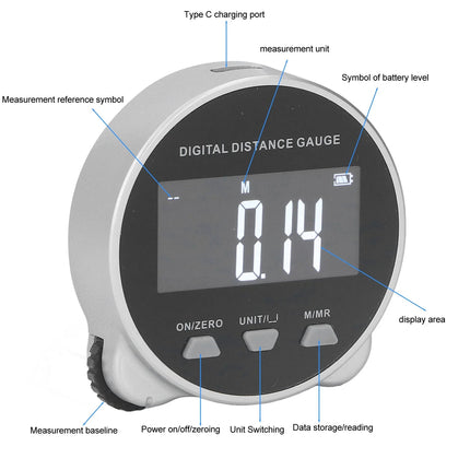Tape Measure Digital, Digital Measuring Tape with LCD Display and Measuring Wheel for Curved and Irregular Surfaces – image 4