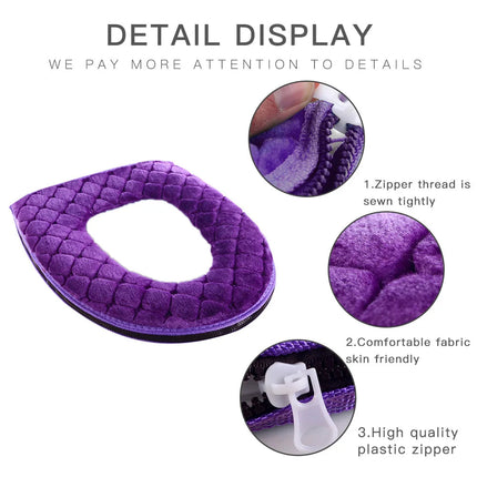 Bathroom Toilet Seat Covers Padded, Toilet Seat Cushion for O Shaped Toilets