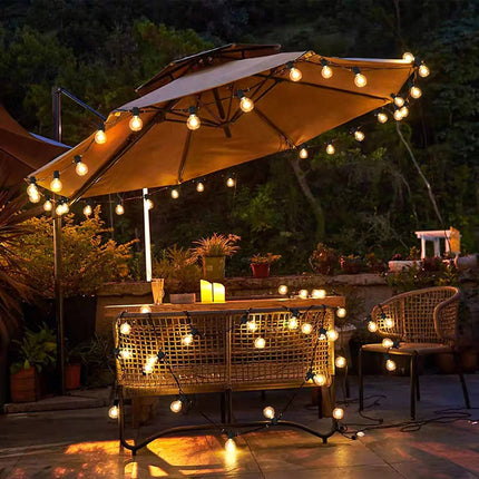Outdoor String Lights, LED Patio String Lights with Shatterproof Bulbs