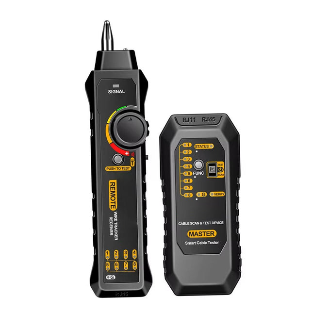 Ethernet Cable Tester, Network Tester and Wire Tracer for RJ45 RJ11 Telephone Line, Continuity Tester with Flashlight
