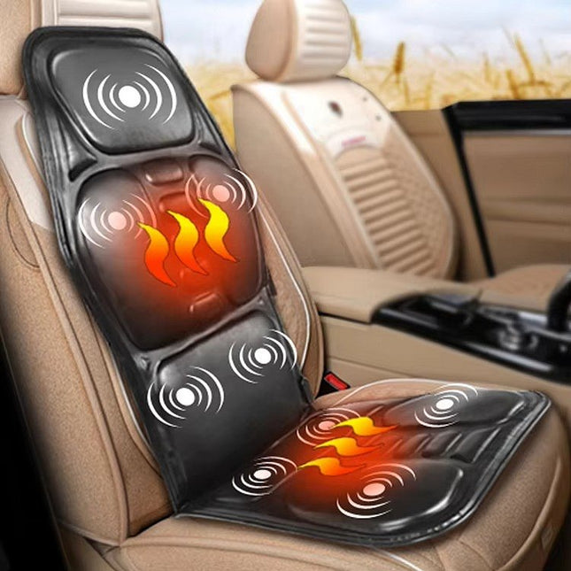 Back Massager with Heat, Shiatsu Massager Seat Cushion, Back and Neck Massager for Car and Office Chair