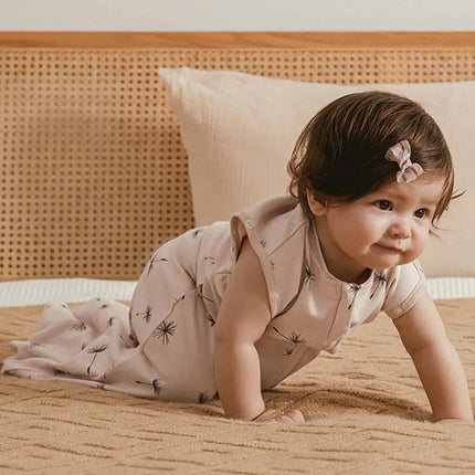 Baby Swaddle Sleep Sack Convertible, herringbone cotton weave – image 6