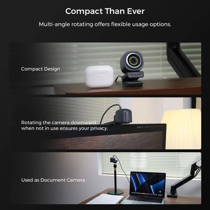 Webcam with Microphone, USB Web Camera for PC and Laptop Streaming – image 5