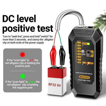 Ethernet Cable Tester, Network Tester and Wire Tracer for RJ45 RJ11 Telephone Line – image 4