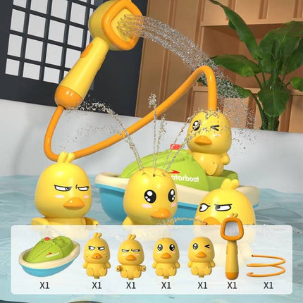 Electric Boat Bath Toy with Suction Cups and 4 Spray Patterns – image 4