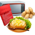 Microwave Potato Bag for 4 Potatoes, Reusable Potato Bag for Microwave, Microwave Tortilla Warmer for Corn and Bread