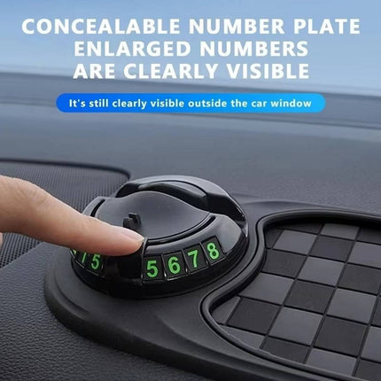Car Phone Mounts, Dashboard Car Phone Mount with Storage Tray and Parking Number