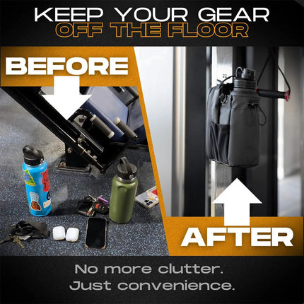 Crossbody Bags for Men and Women, Magnetic Gym Bag with Water Bottle Holder – image 6