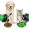 Dog Food and Water Bottle 2 in 1, Portable Dog Water Bottle, Collapsible Dog Bowl, Pet Food Container for Travel
