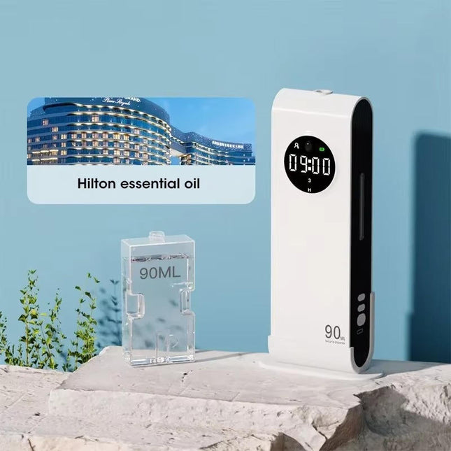 Automatic Air Freshener Dispenser 3 fl oz with Motion Sensor and Timed Spray, Smart Air Freshener with LED Display