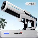 Tuzwa Electric Water Gun – Rechargeable Automatic Water Blaster with Auto Suction, 300ml Tank & 8–10m Long Range