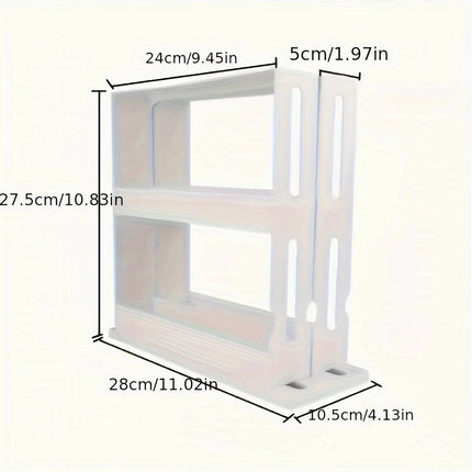 Spice Rack Organizer for Countertop, Seasoning Rack with 2 Swivel Shelves – image 4
