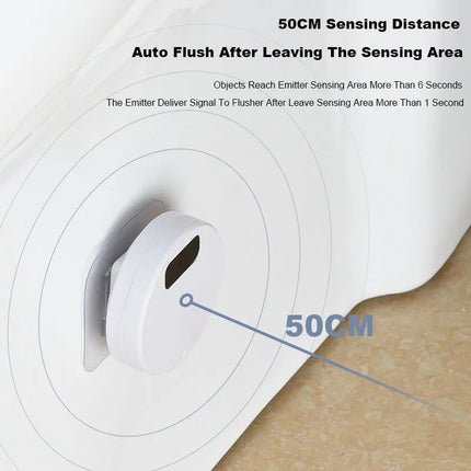 Automatic Toilet Flusher, Rechargeable and Waterproof
