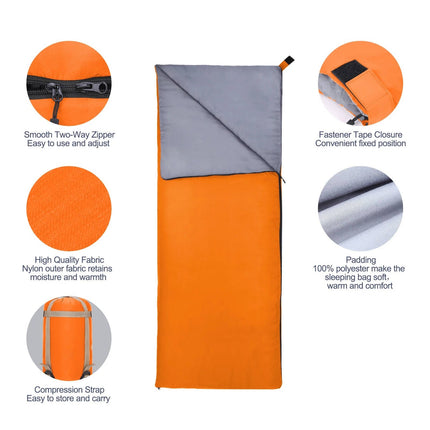 Sleeping Bag for Adults, Waterproof 3 Season Camping Sleeping Bag – image 8