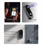 Tuzwa Wireless Video Doorbell Camera – 2.4GHz WiFi Smart Doorbell with PIR Motion Detection, HD Wide-Angle Video, Night Vision & Two-Way Audio