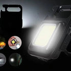 Rechargeable Flashlight Keychain, Everyday Carry Flashlight with Magnet, Mini LED Flashlight with Bottle Opener