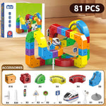 Tuzwa Magnetic Train Track Set – Rechargeable Electric Train, 3D Magnetic Building Blocks, Flexible Tracks & Signs for Kids Ages 3–10